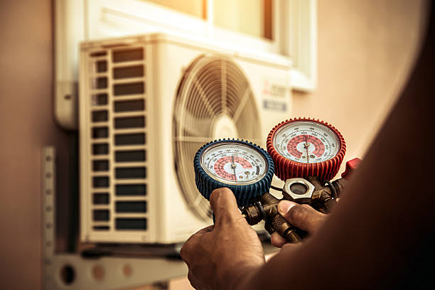Professional Air Conditioning Service technician working in Lowndesville, SC